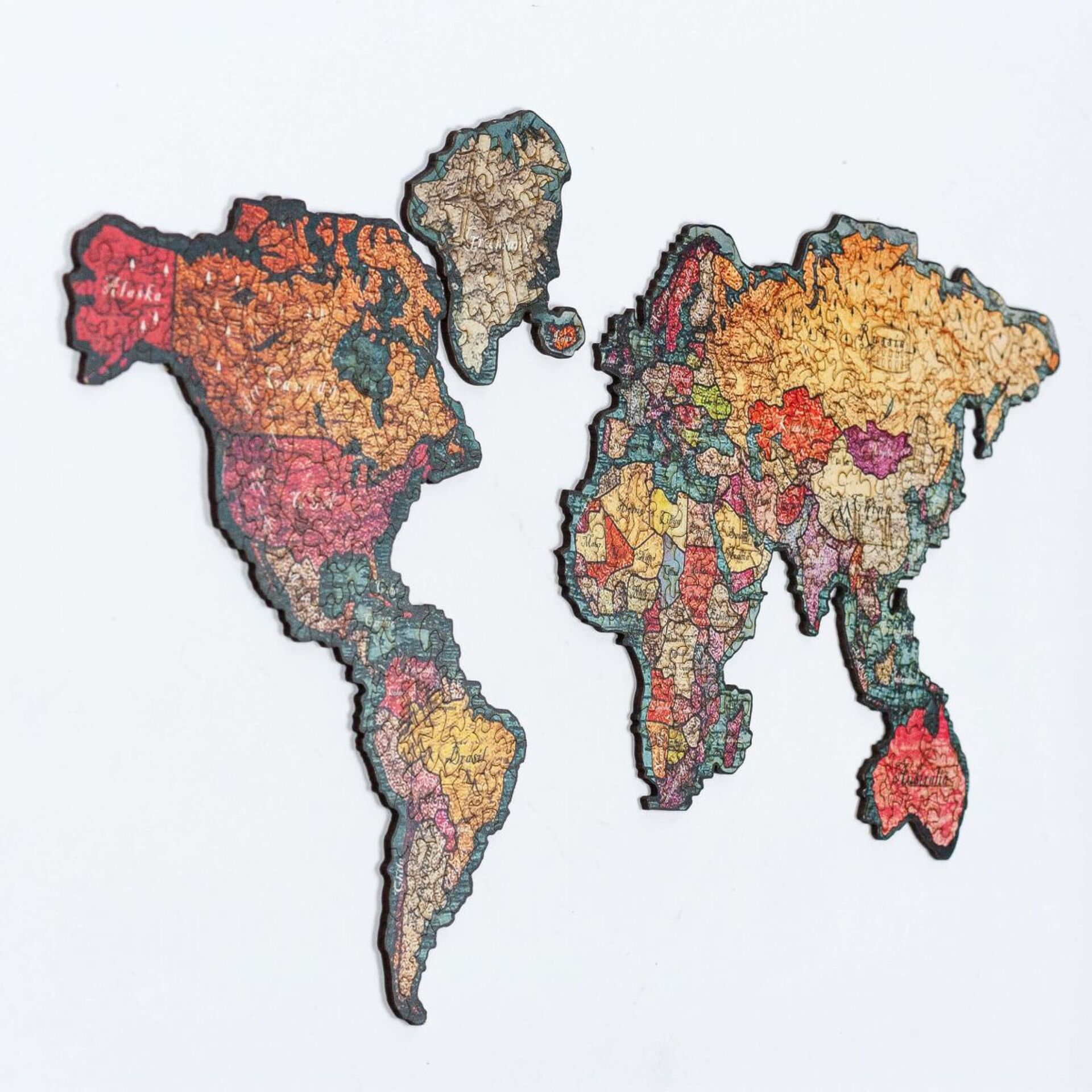 World Wooden Puzzle