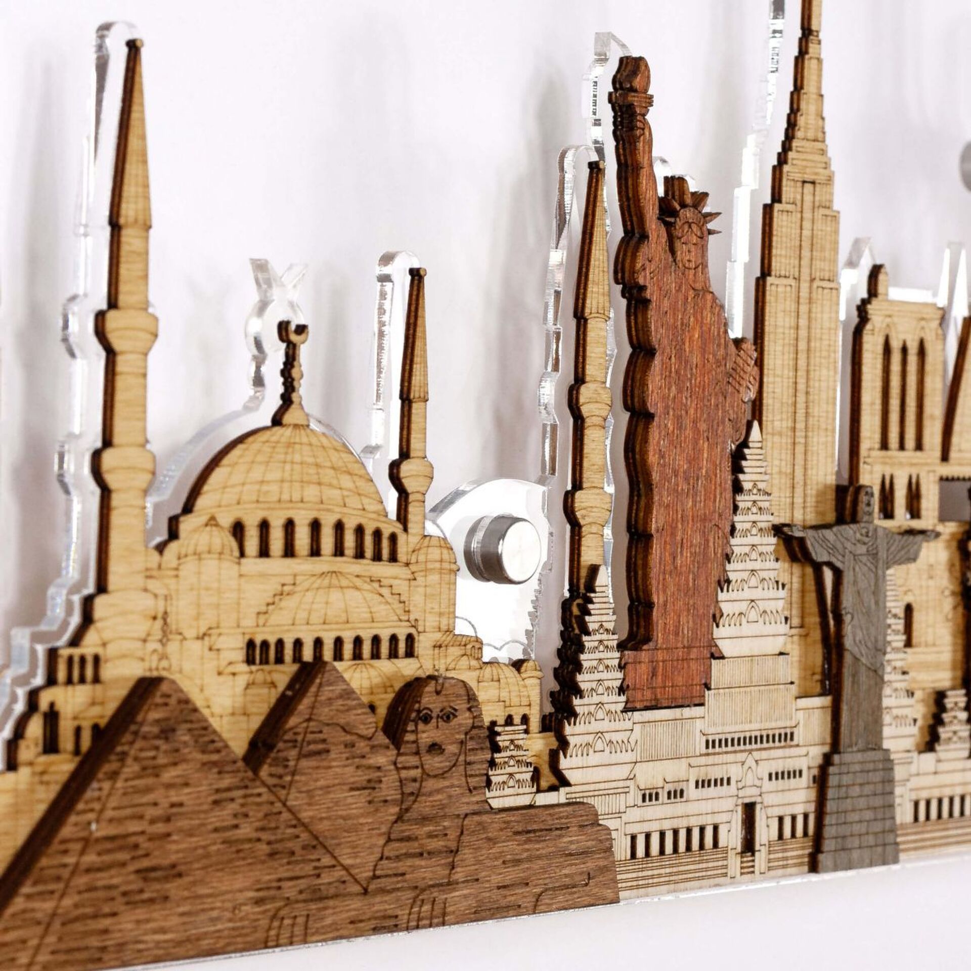 Acrylic base for the 3D Landmarks Panel