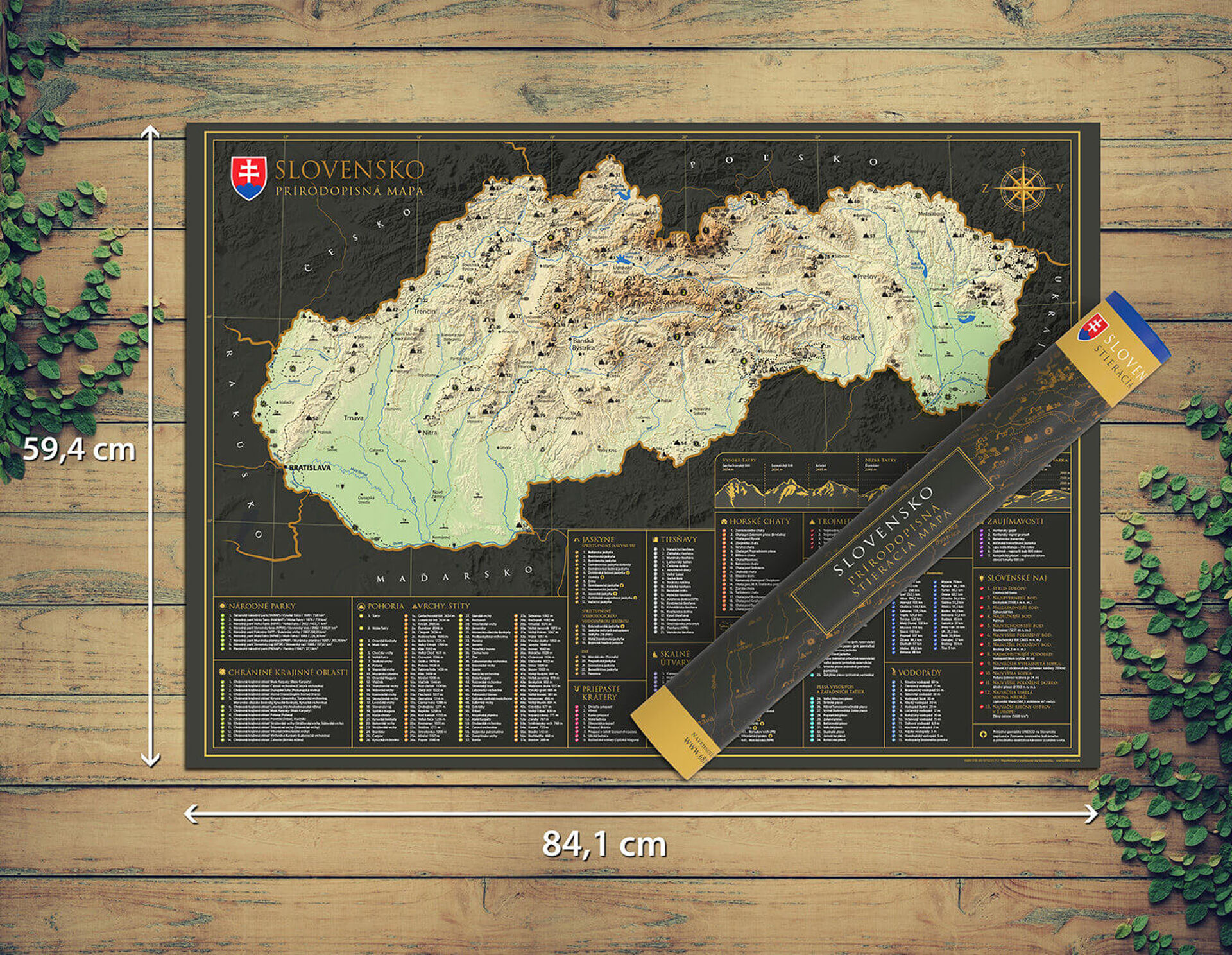 Slovakia Geographic Map