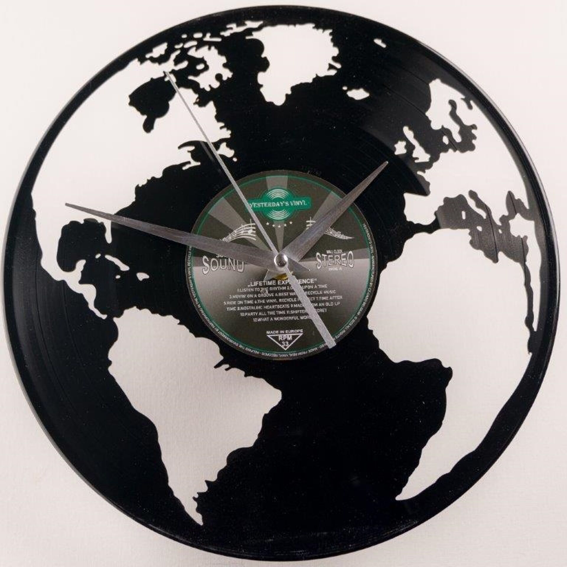 Yesterday's Vinyl Vinyl Clock